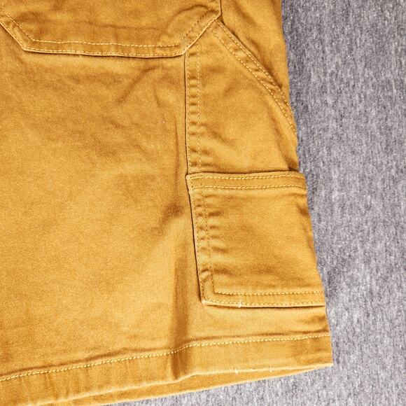 WXYZ Carpenter Short sz 34 Caramel Cognac Brown Stretch Cargo Pocket Workwear 8" - Picture 11 of 11